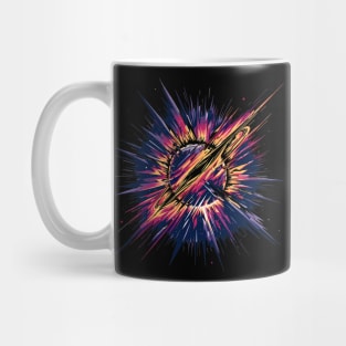 Geometric Solar Burst: Solar Flare Mug